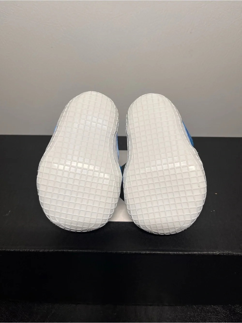 Jordan baby White and Blue High-Top Sneakers